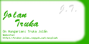jolan truka business card